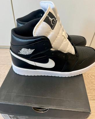 Nike Air Jordan 1 Mid - Black/White 2017 TG 43