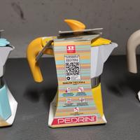 Set 3 macchinette Moka Pedrini NUOVE