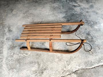 slitta in legno vintage
