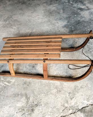 slitta in legno vintage