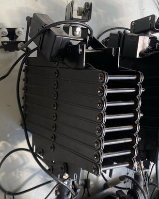 Faretti con pantografo per studio fotografico