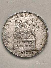Venezia - 5 lire 1848 (SPL)