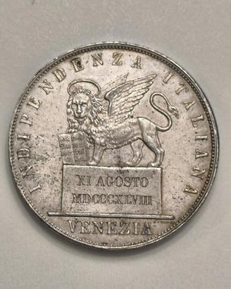 Venezia - 5 lire 1848 (SPL)