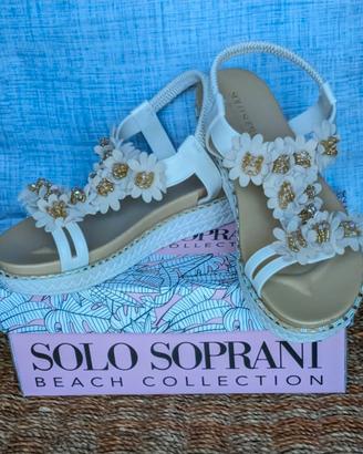 Sandali donna estivi flatform Solo Soprani