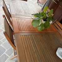 Tavolo piu 10 sedie da esterno