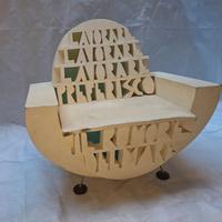 Poltrona Art Design, Ugo Nespolo, Lavorar Lavorar