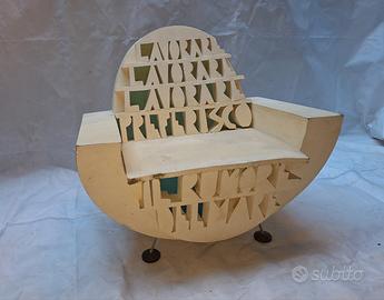 Poltrona Art Design, Ugo Nespolo, Lavorar Lavorar