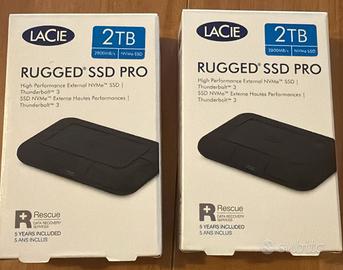 N.2 hard disk SSD PRO RUGGED LACIE mai usati