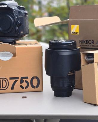 NIKON D 750 OBIETTIVO 24-70 2.8 NITAL