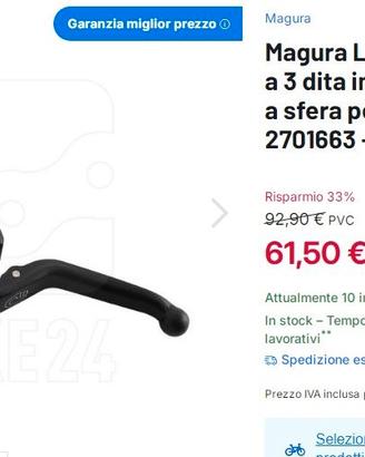 Magura Leva freno, leva freno a 3 dita MT5e