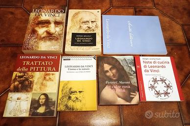 7 Libri Leonardo da Vinci Edizioni Rare NUOVI