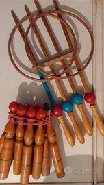 Set gioco delle grazie + birilli (fine XIX)