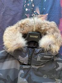 WOOLRICH giubbotto lungo Parka Camouflage