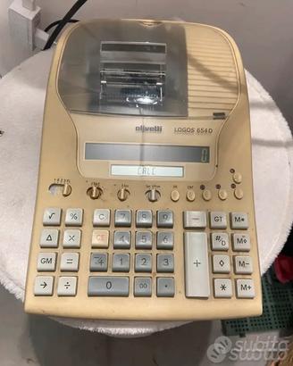 Calcolatrice Olivetti Logos 654D originale vintage