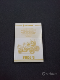 Manuale uso manutenzione Suzuki 650 /S
