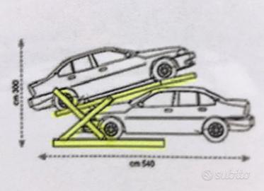 Duplicatore parcheggio - ponte inclinato 2 auto
