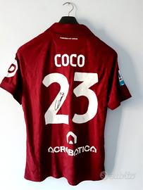 Maglia Calcio Torino Coco #23 indossata e firmata