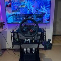 LOGITECH G29 + CAMBIO ad H + STAND VERTICALE