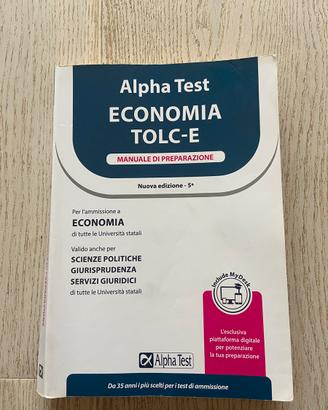 Kit per Alpha test di economia TOLC E
