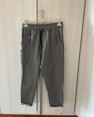 Pantalone morbido grigio