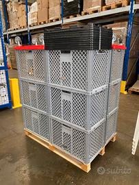 Contenitori impilabili AUER per magazzino