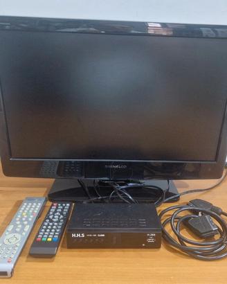 Televisore TV Shinelco 19" Decoder Digitale  DVB