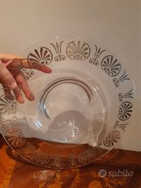 soprammobile cristallo e argento