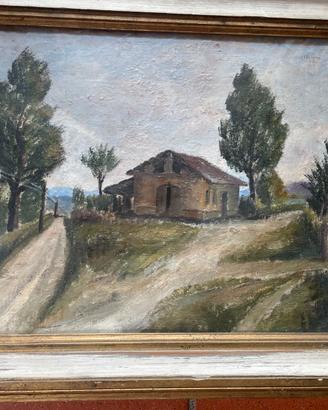 Quadro Magnoni paesaggio originale casolare