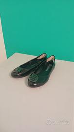 scarpe ballerine nere lucide