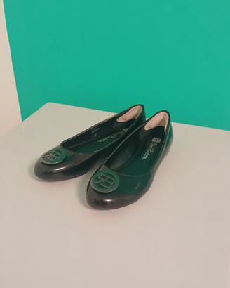 scarpe ballerine nere lucide