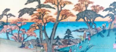 6 stampe antiche di Hokusai rarissime 