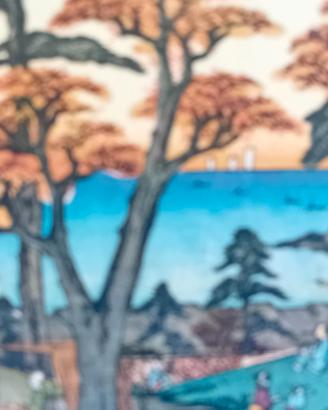 6 stampe antiche di Hokusai rarissime 