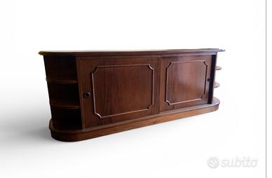Credenza mobile basso vintage, porte scorrevoli