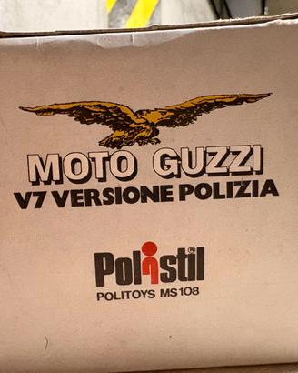 Polistil Moto Guzzi V7 Polizia MS108 In Box