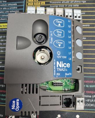 Scheda comando Nice TNA2/A per motore TEN
