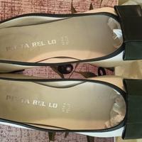 scarpe donna basse bicolore