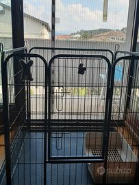 recinzione metallica+ base + lettiera geande