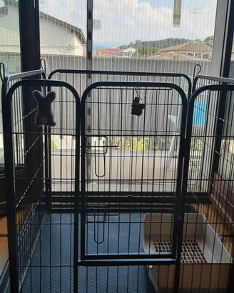 recinzione metallica+ base + lettiera geande