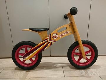 bicicletta legno senza pedali