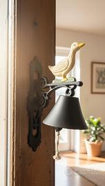 Campanella in ghisa "Village" da parete