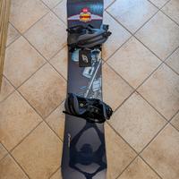 tavola da snow con attacchi + scarponi e sacca 