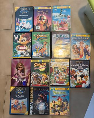 Lotto 14 DVD cartoni animati