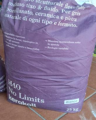 Kerakoll H40 No Limits Bianco 25 kg + 750 distanzi