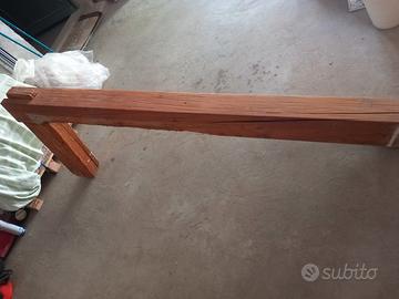 trave in legno a L