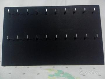 Bacheca portachiavi in legno, nera