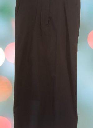 Long skirt in cotone stretch colore nero - Hache