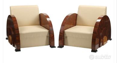 Coppia poltrone Art Déco  - Casa Padrino