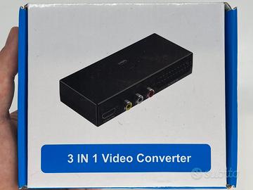 Convertitore Video 3 IN 1 Hdmi Rca Scart