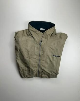 Giacca Diadora Antivento Verde Taglia M Nuova