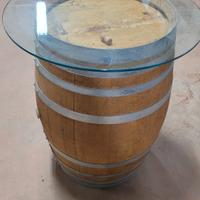 botte con vetro temperato tavolino 